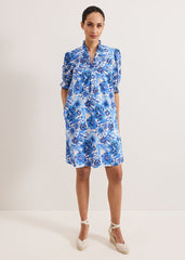 Azelia Cotton Dress - Blue