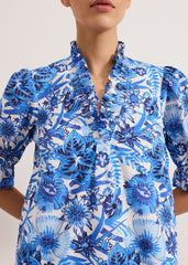 Azelia Cotton Dress - Blue