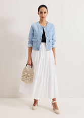 Alva Cotton Skirt - White
