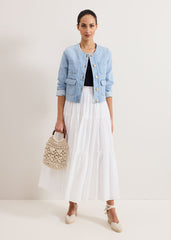 Alva Cotton Skirt - White
