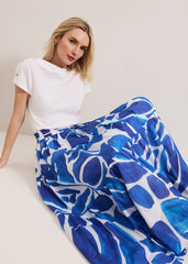 Alva Print Skirt - Blue