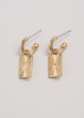 Mini Hoop Earrings - Gold