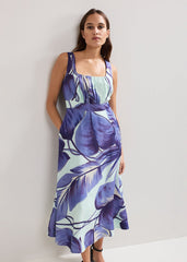 Linda Midi Dress - Blue