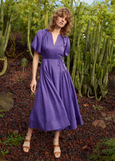 Kailey Midi Dress - Purple