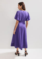 Kailey Midi Dress - Purple