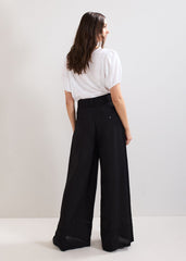 Ayse Linen Trouser - Black