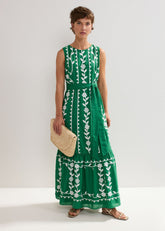 Ida Floral Dress - Green