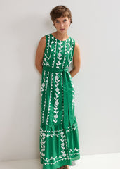 Ida Floral Dress - Green