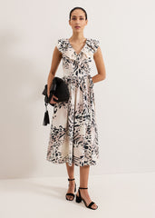 Trix Leopard Dress - Neutral