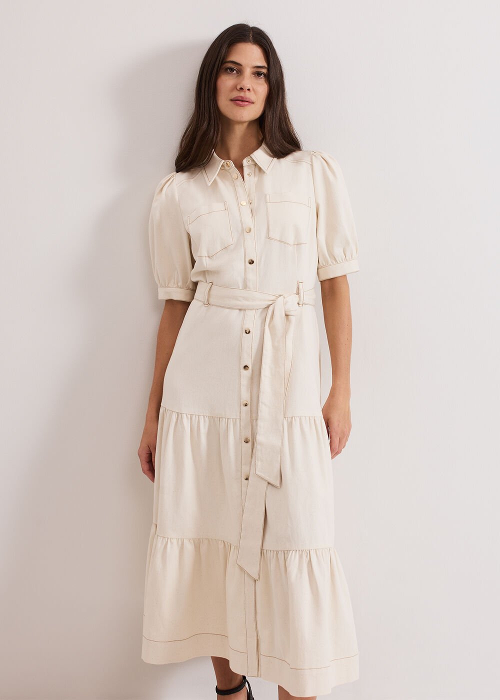 Danah Denim Dress - Neutral