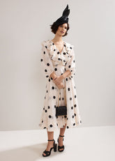 Jaqlyn Spot Dress - Cream