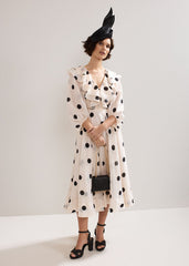 Jaqlyn Spot Dress - Cream