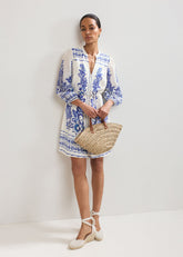 Pia Floral Dress - Ivory