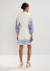 Pia Floral Dress - Ivory