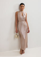 Libby Metallic Dress - Gold