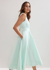 Melinda Midi Dress - Pale Green
