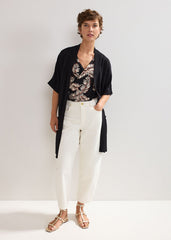 Elma Longline Cardi - Black