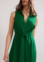 Becky Tie Dress - Green