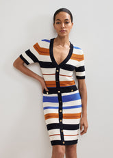 Bridget Stripe Dress - Multi-Coloured