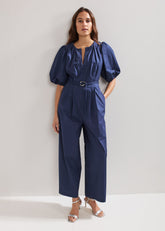 Joni Belted Jumpsuit - Navy