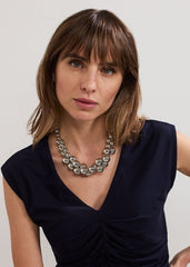 Jumble Bead Necklace - Silver