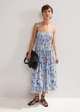 Hariett Cotton Dress - Pale Blue