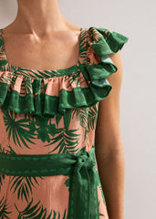 Sandra Midi Dress - Coral