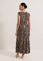 Kristy Midaxi Dress - Brown