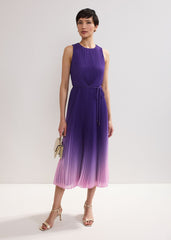 Simara Ombre Midi Dress - Purple