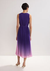 Simara Ombre Midi Dress - Purple