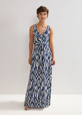 Artemis Dress - Navy/Ivory