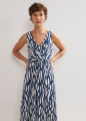 Artemis Dress - Navy/Ivory