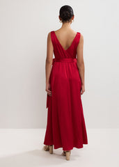 Emlyn Pleated Dress - Red
