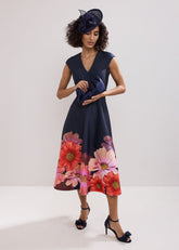 Rakhi Scuba Dress - Navy