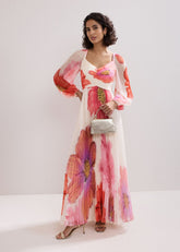 Reanna Pleated Dress - Ivory