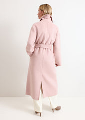Darcy Pink Wool Coat - Pink