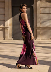 Marcella Satin Dress - Multi