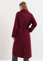 Darcy Wool Coat - Dark Red