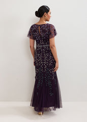Petite Kaida Dress - Purple