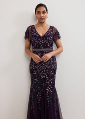 Petite Kaida Dress - Purple