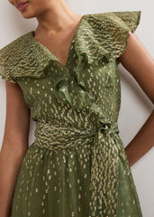 Astrid Frill Dress - Green
