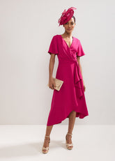Julissa Wrap Dress - Pink