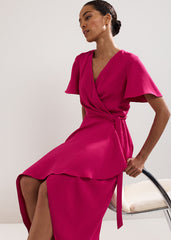 Julissa Wrap Dress - Pink