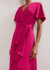 Julissa Wrap Dress - Pink