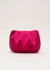 Satin Cloud Clutch - Pink