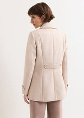 Aurelie Wool Peacoat - Neutral
