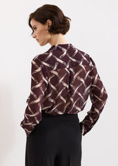 Cora Check Shirt - Burgundy