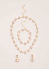 Snowflake Necklace - Gold