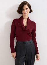 Lottie Cowl Knit - Red