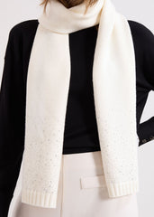 Sparkle Trim Scarf - Ivory